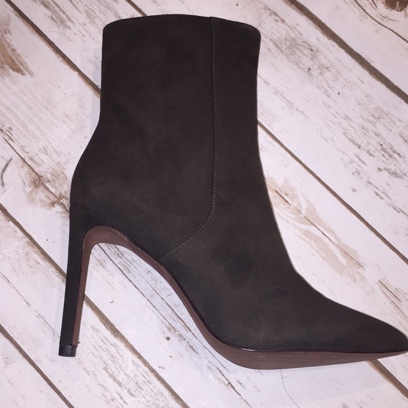 NWB BCBGMAXAZRIA Ava Bootie in Dark Army Green - Picture 4 of 5